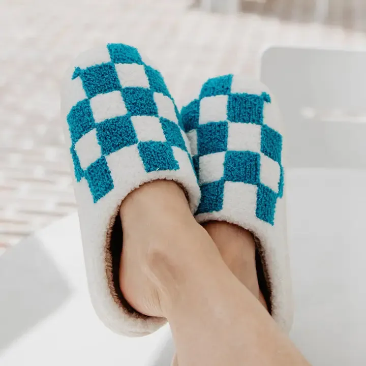 Blue Checkered Slippers - Best Deals & Discounts Online | Limited Stock