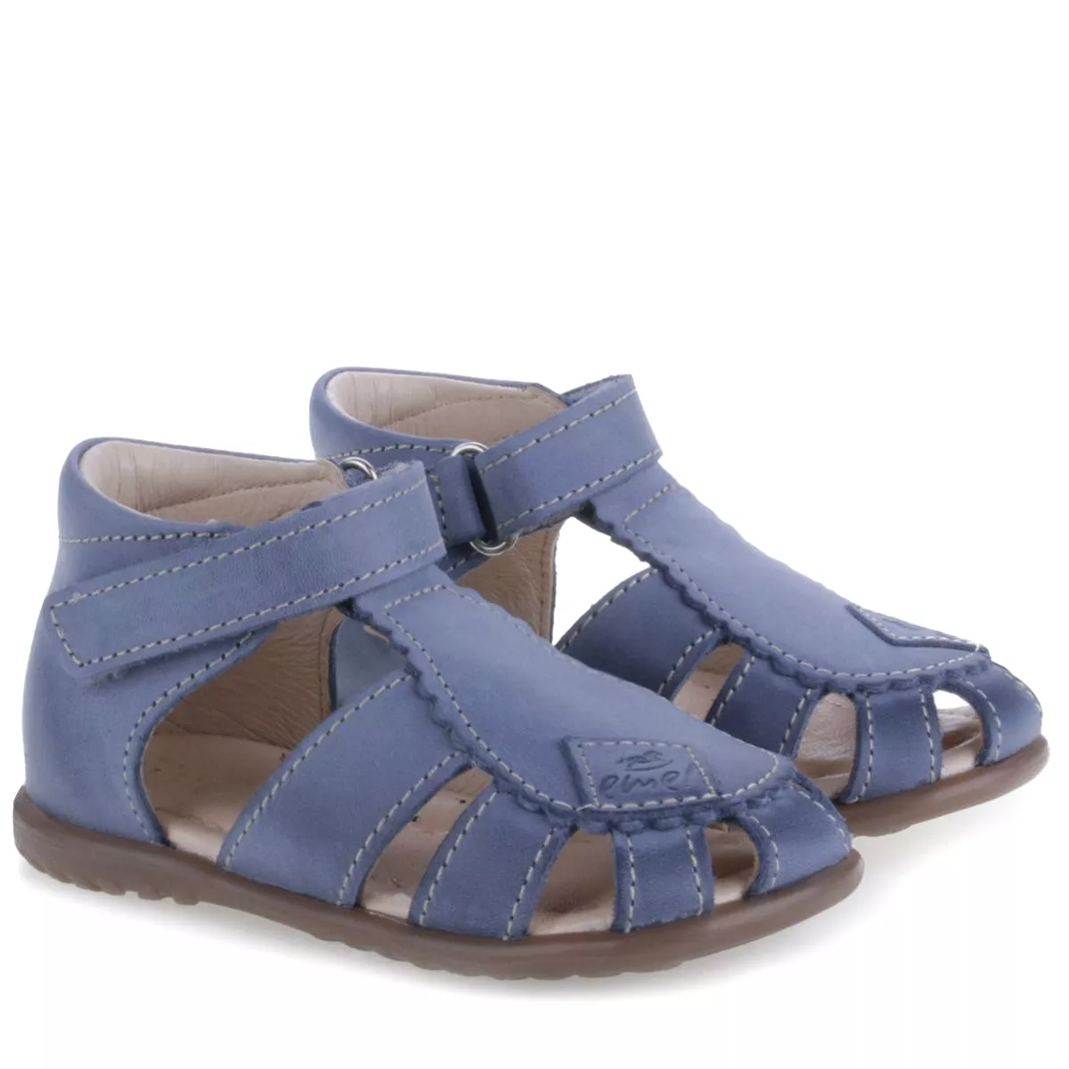 Blue Half-Open Shoes - Emel (2206-12)