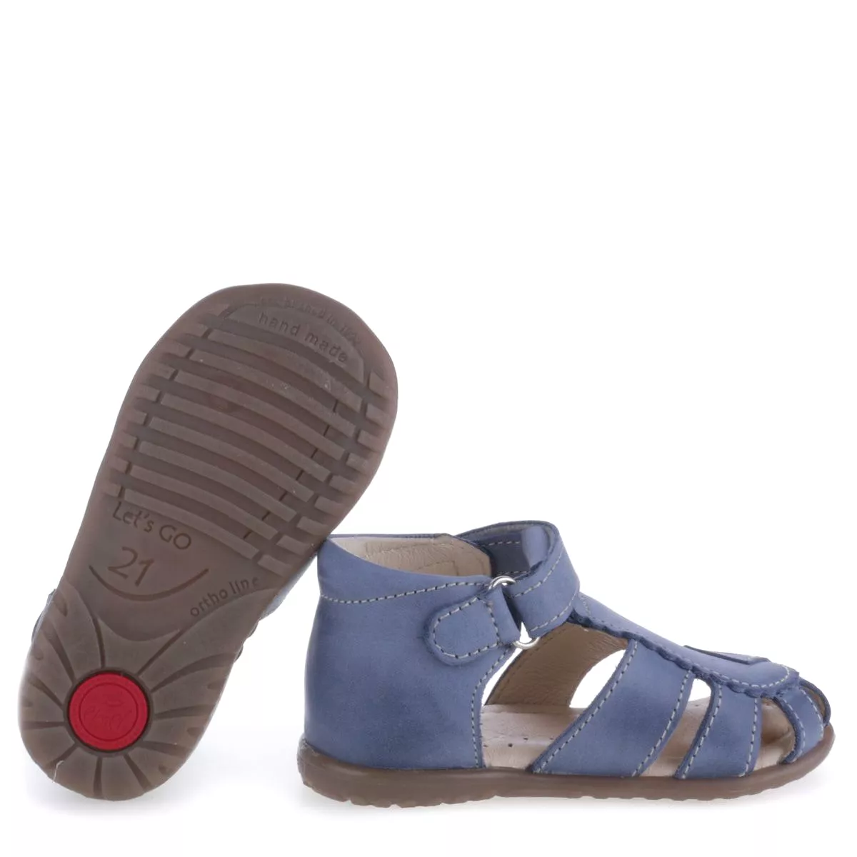 Blue Half-Open Shoes - Emel (2206-12)