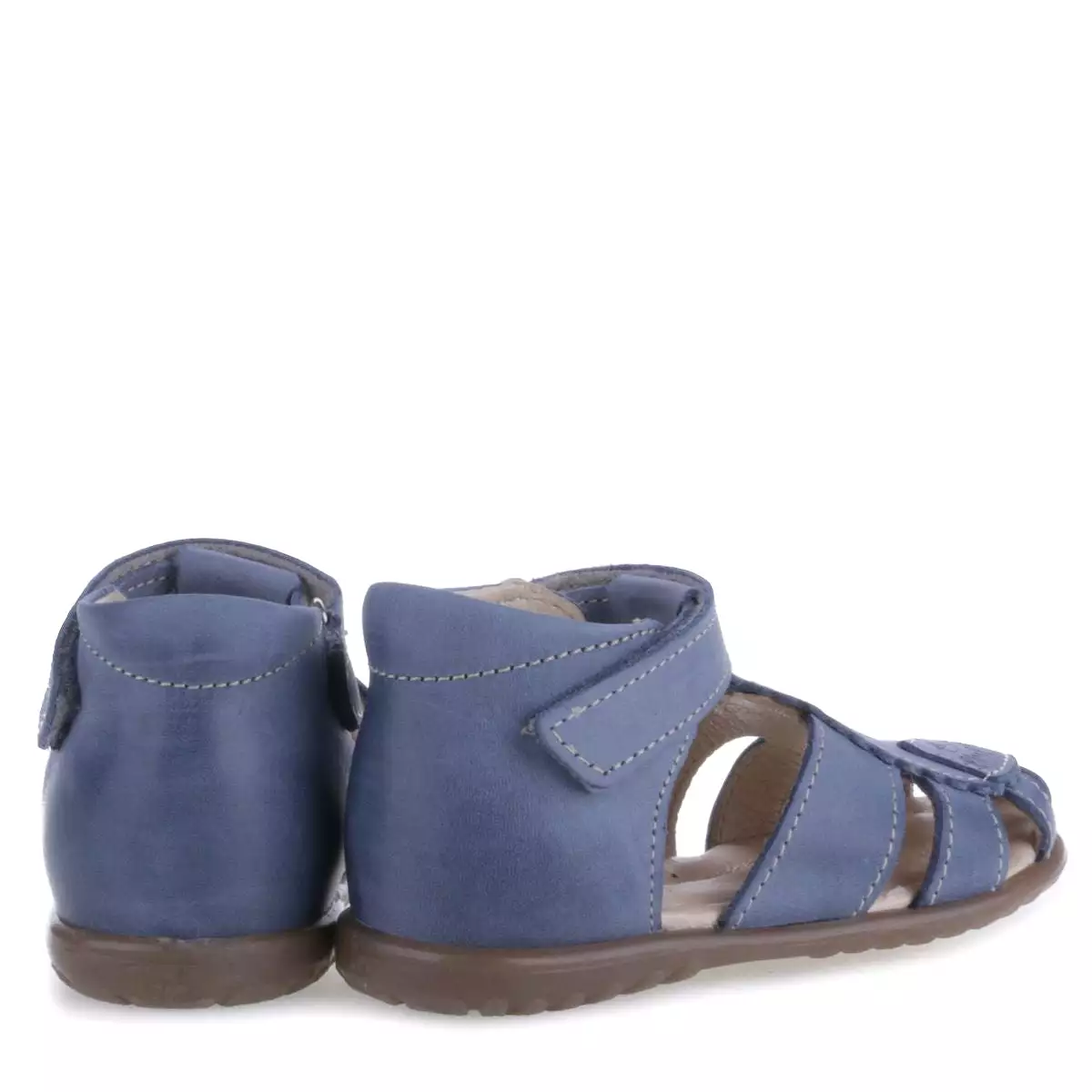 Blue Half-Open Shoes - Emel (2206-12)