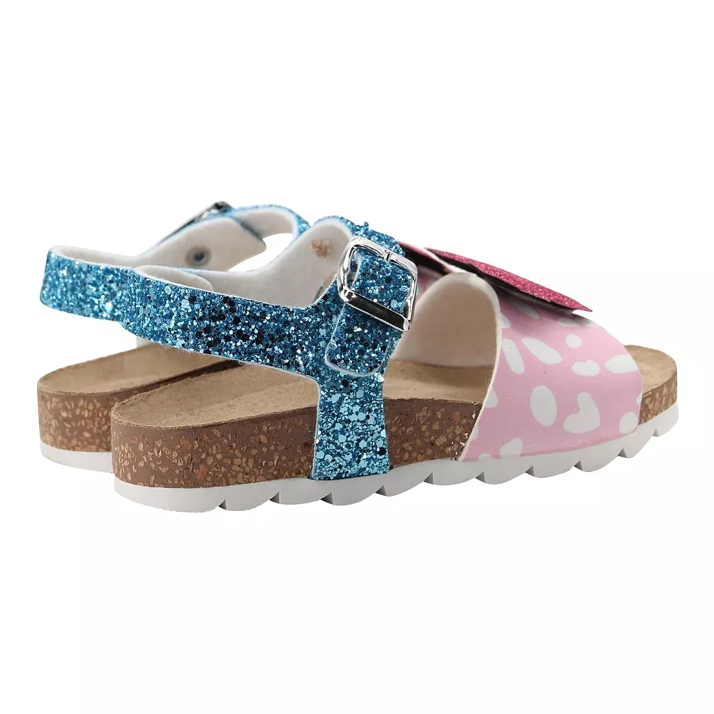 Blue Minnie Pattern Sandals