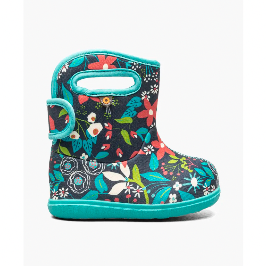 Blue Multi Cartoon Flowers Baby BOGS - Buy Online at BOGS Ink