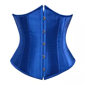 Blue Satin Corset