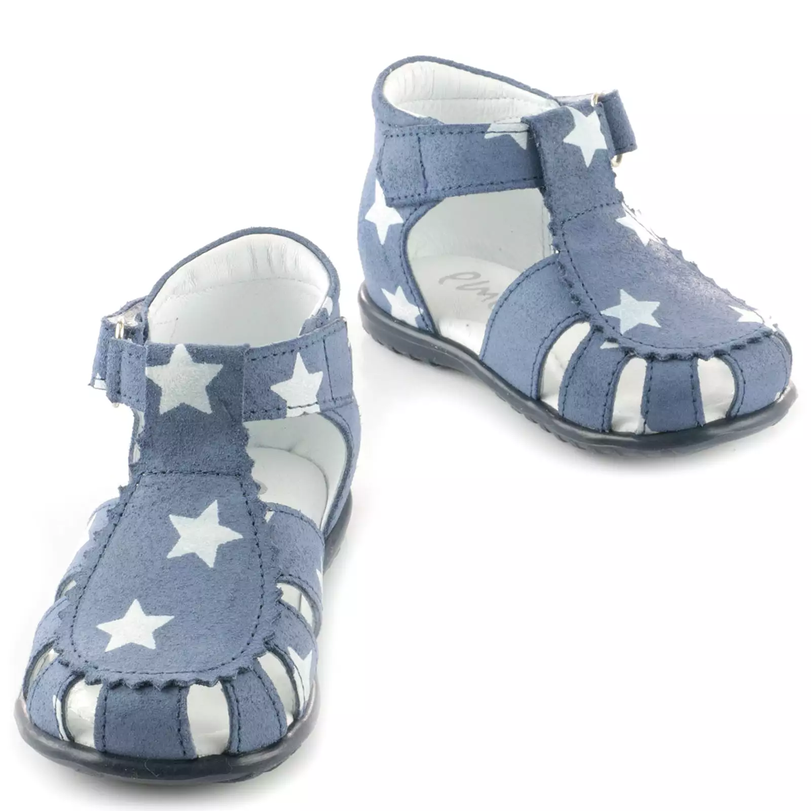 Blue Stars Half-Open Shoes