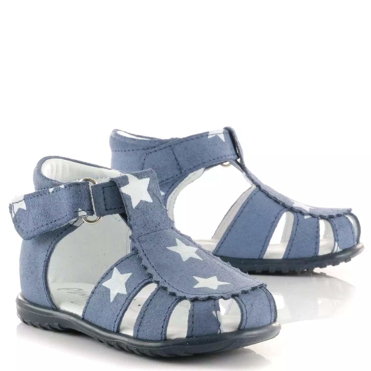 Blue Stars Half-Open Shoes