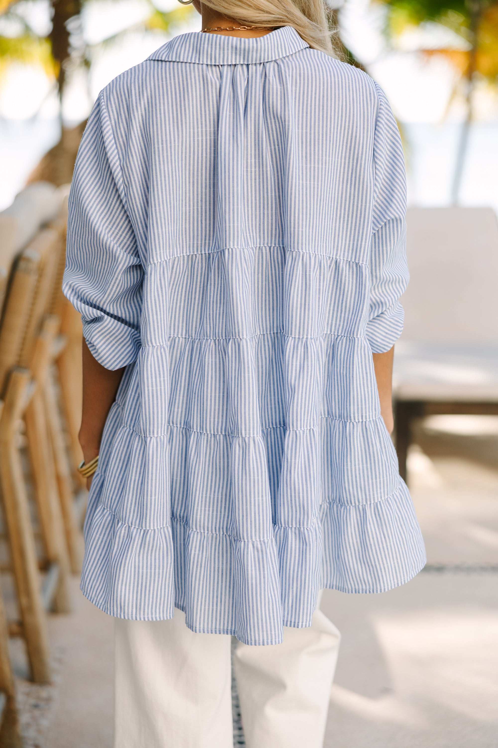 Blue Striped Tunic - Shop Now