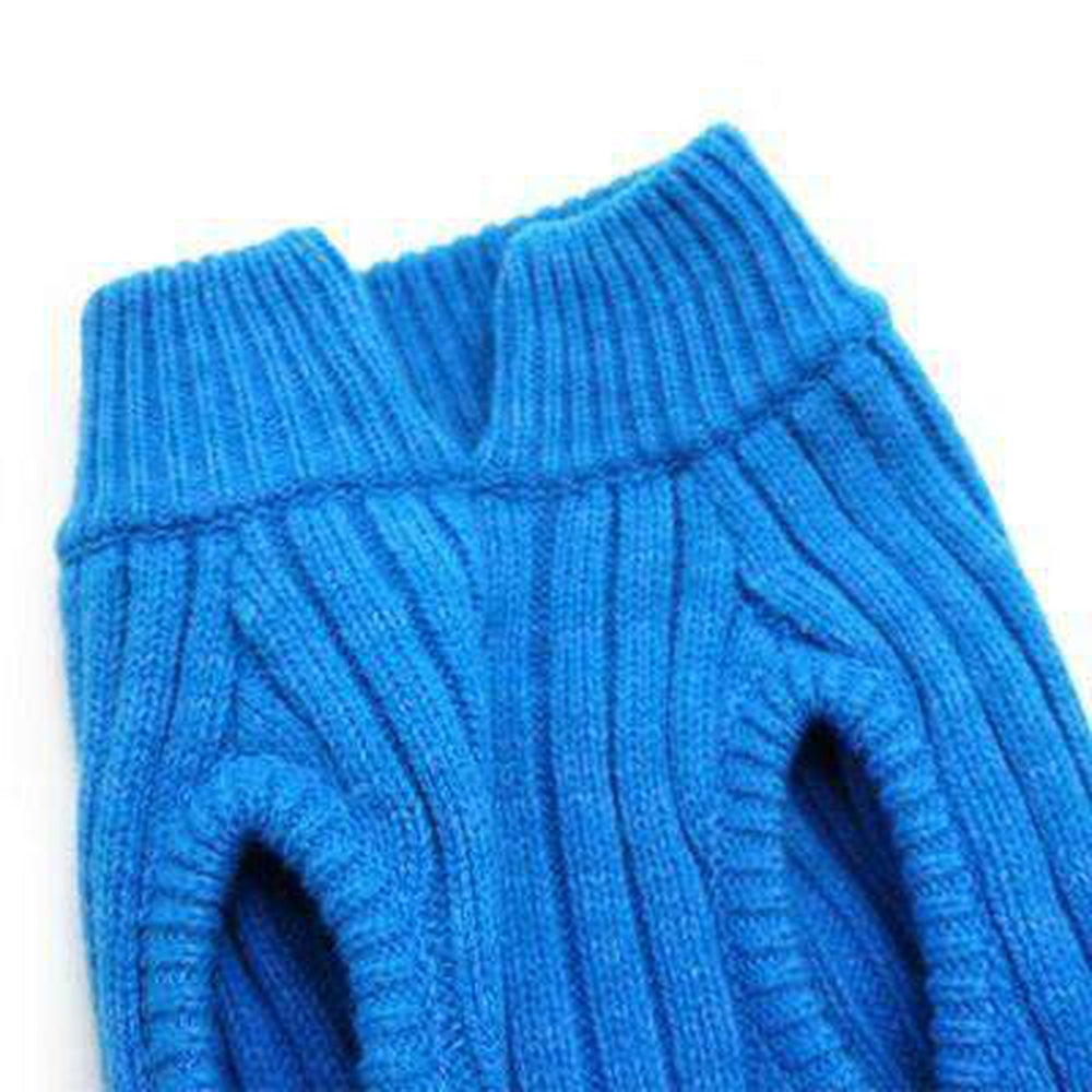 Blue Turtleneck Sweater