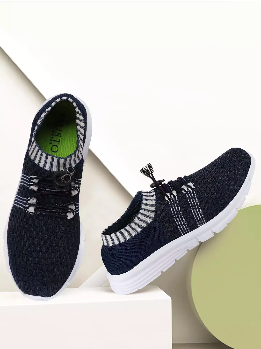 Blue Women's Lace-Up Outdoor Running Shoes