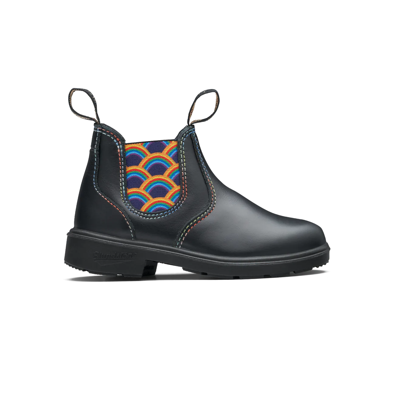 Blundstone Black Rainbow Elastic Kids' Boot