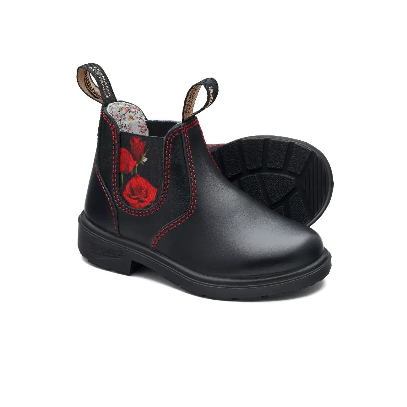 Blundstone Black Red Rose Kids' Boot