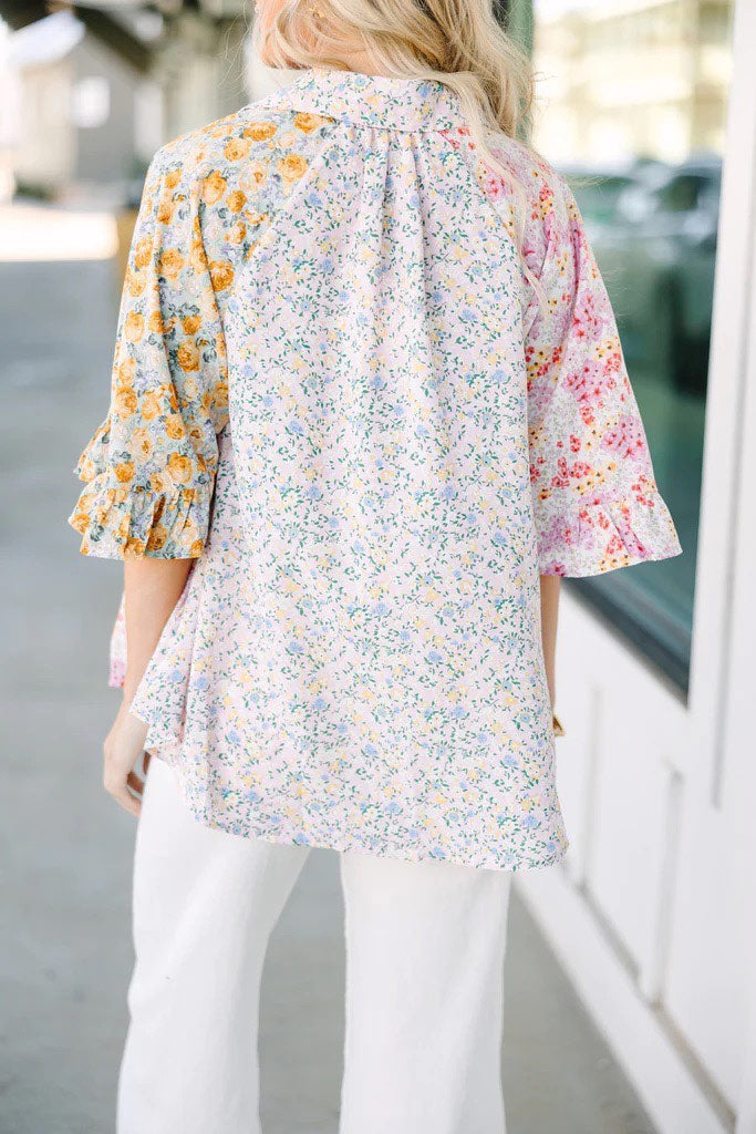 Blush Pink Ditsy Floral Tunic - Shop now!