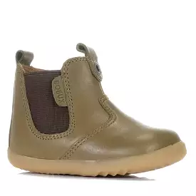 Bobux Step Up Jodhpur 721960 Olive/Toffee toddler boots