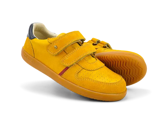 Bobux Step Up - Riley Chartreuse Navy Kids Shoes.