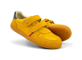 Bobux Step Up - Riley Chartreuse Navy Kids Shoes.