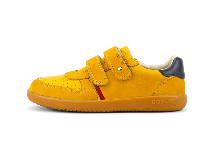 Bobux Step Up - Riley Chartreuse Navy Kids Shoes.