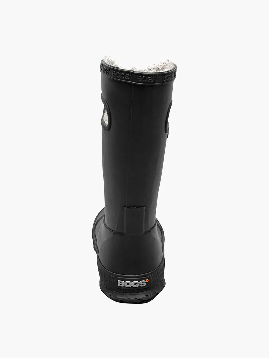 Bogs - Black Plush Kid Rainboot