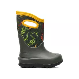 BOGS Dark Green Dinosaur Boots