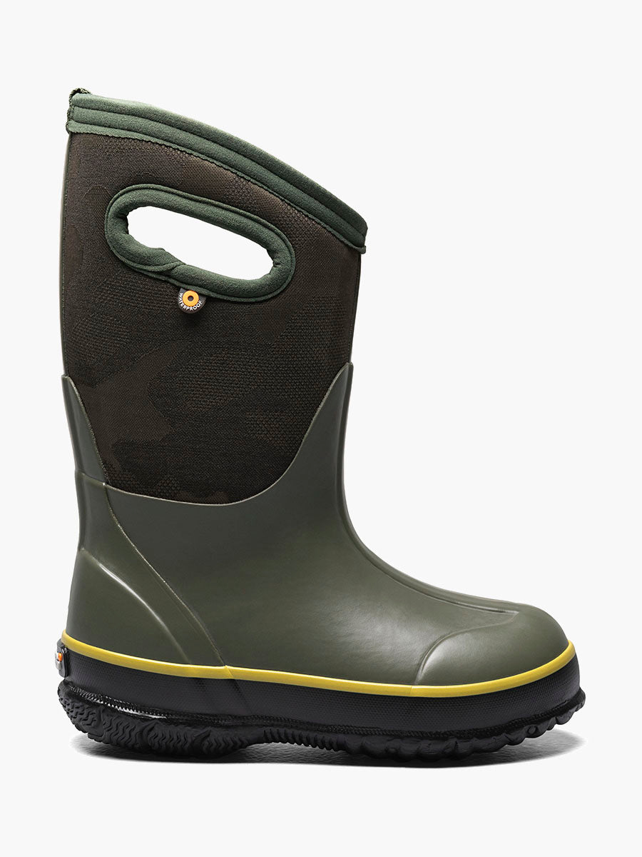 Bogs - Kids Tonal Camo Green Winter Boots.