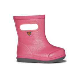 BOGS Pink Glitter Skipper Rain Boot Toddler