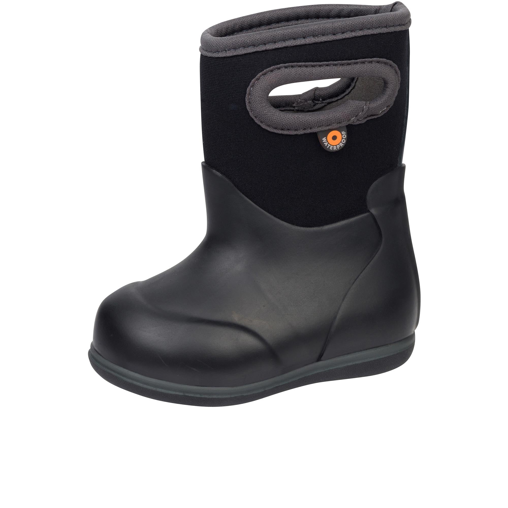 Bogs Toddlers Baby Classic Solid Black - Kids' Bogs Classic Solid Black Waterproof Boots