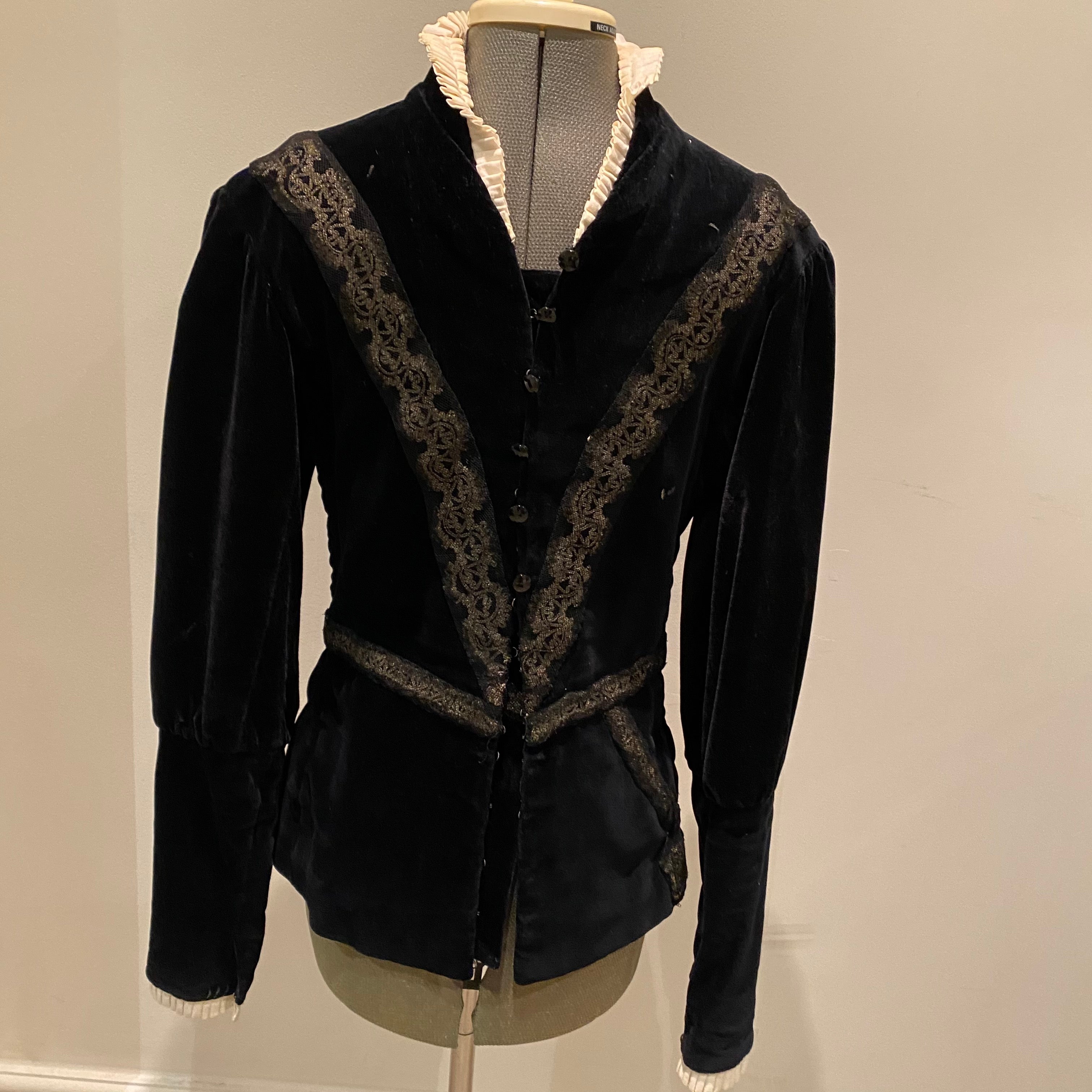 Bolshoi Gringore black velvet tunic - Rental Only