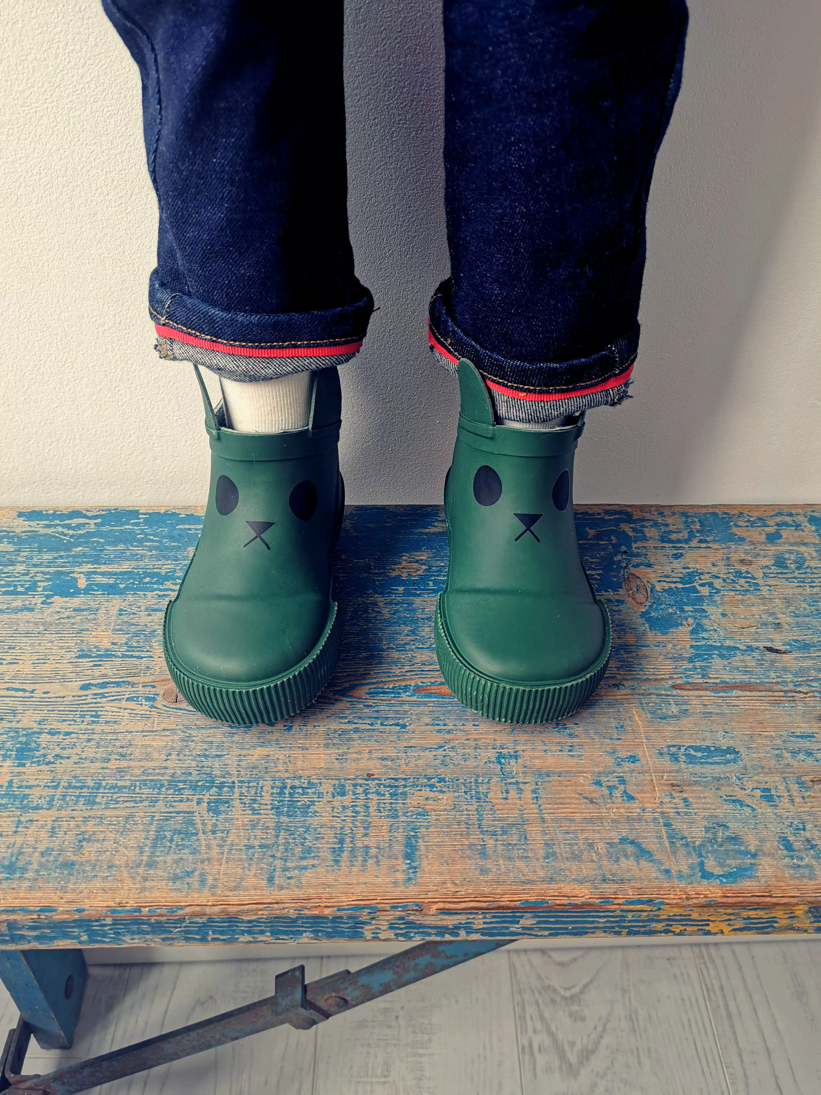 Boxbo Girls and Boys Kerran Rain Boot in Vert