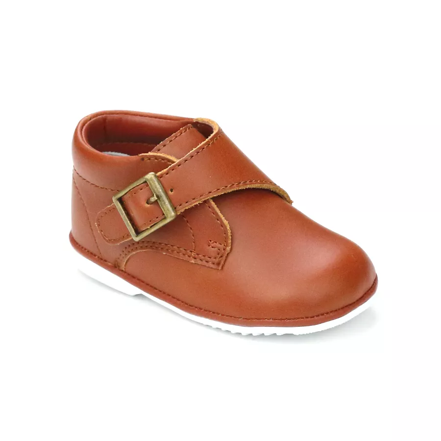 Boys Finch Leather Buckle Strap Boot for Angel Baby