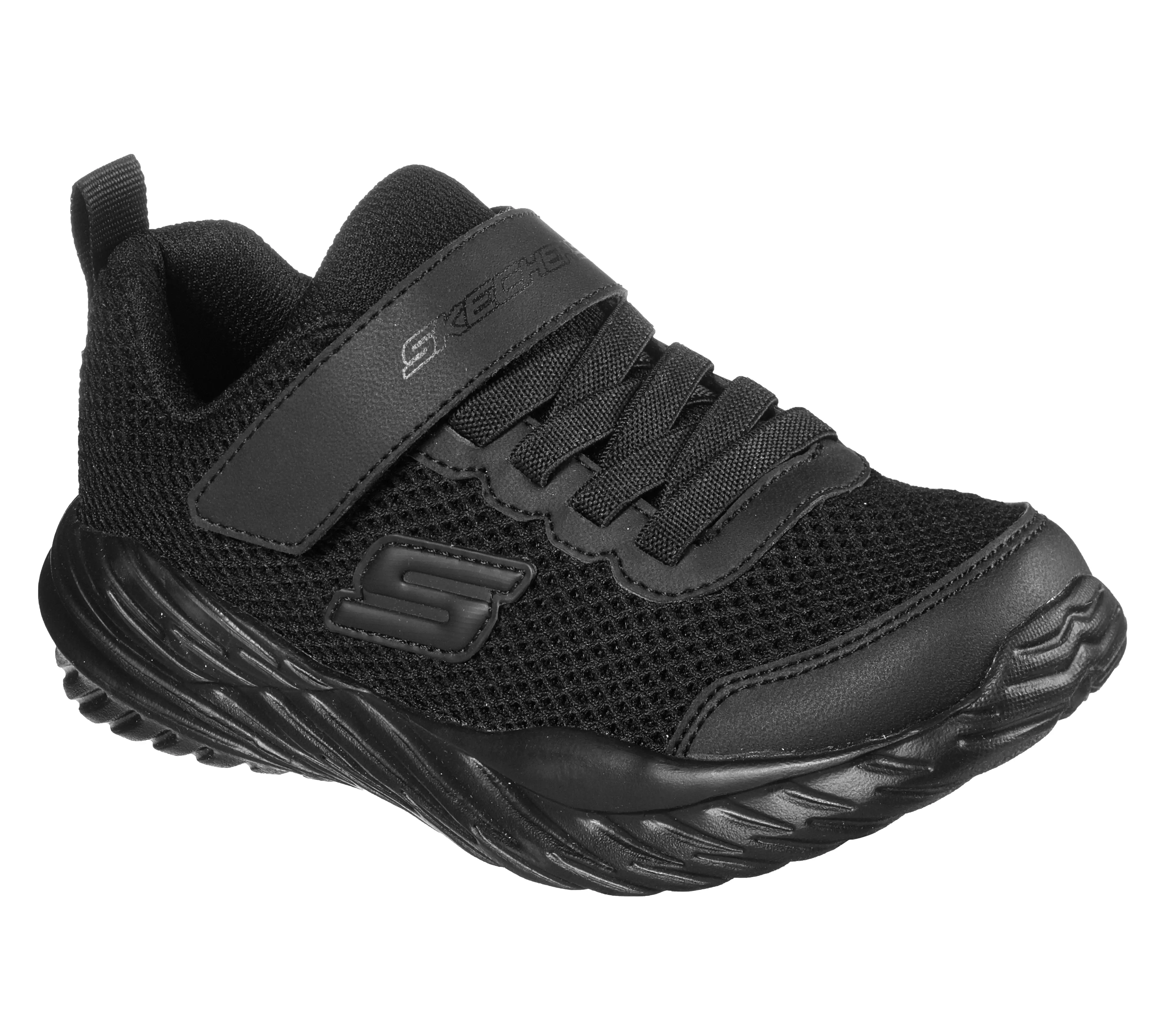 Boys Skechers Trainers, Easy On, Nitro Sprint, Krodon, Black 400083l, Sale.