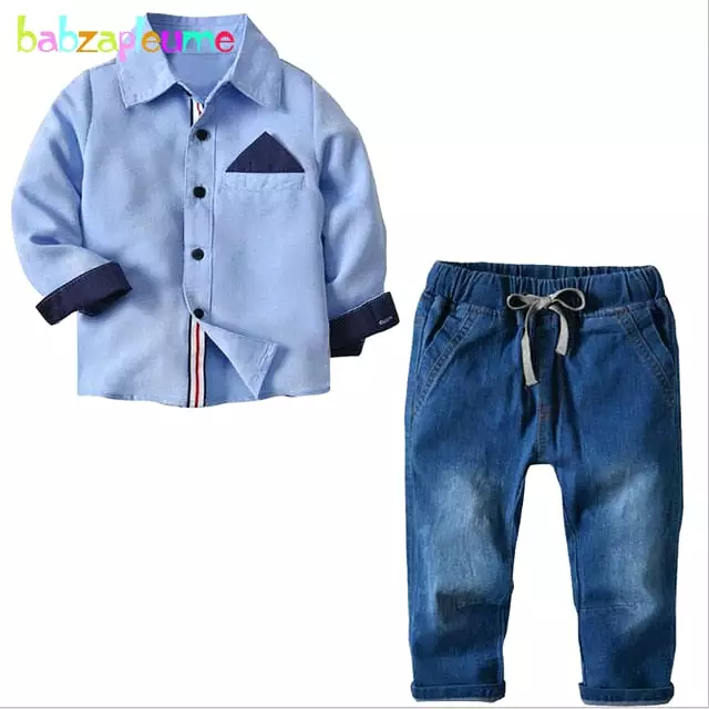 Boys Spring Cotton T-shirt and Jeans - Shop Now