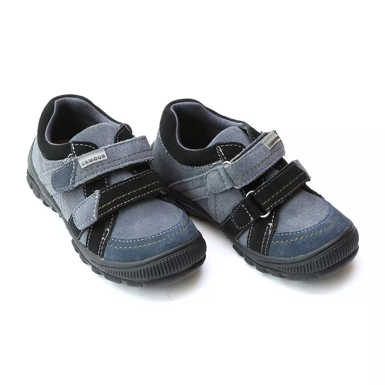 Boys Two Tone Double Strap Sneaker