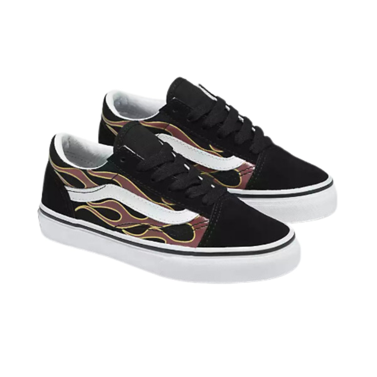 Boys' Vans Old Skool V Flames sneakers