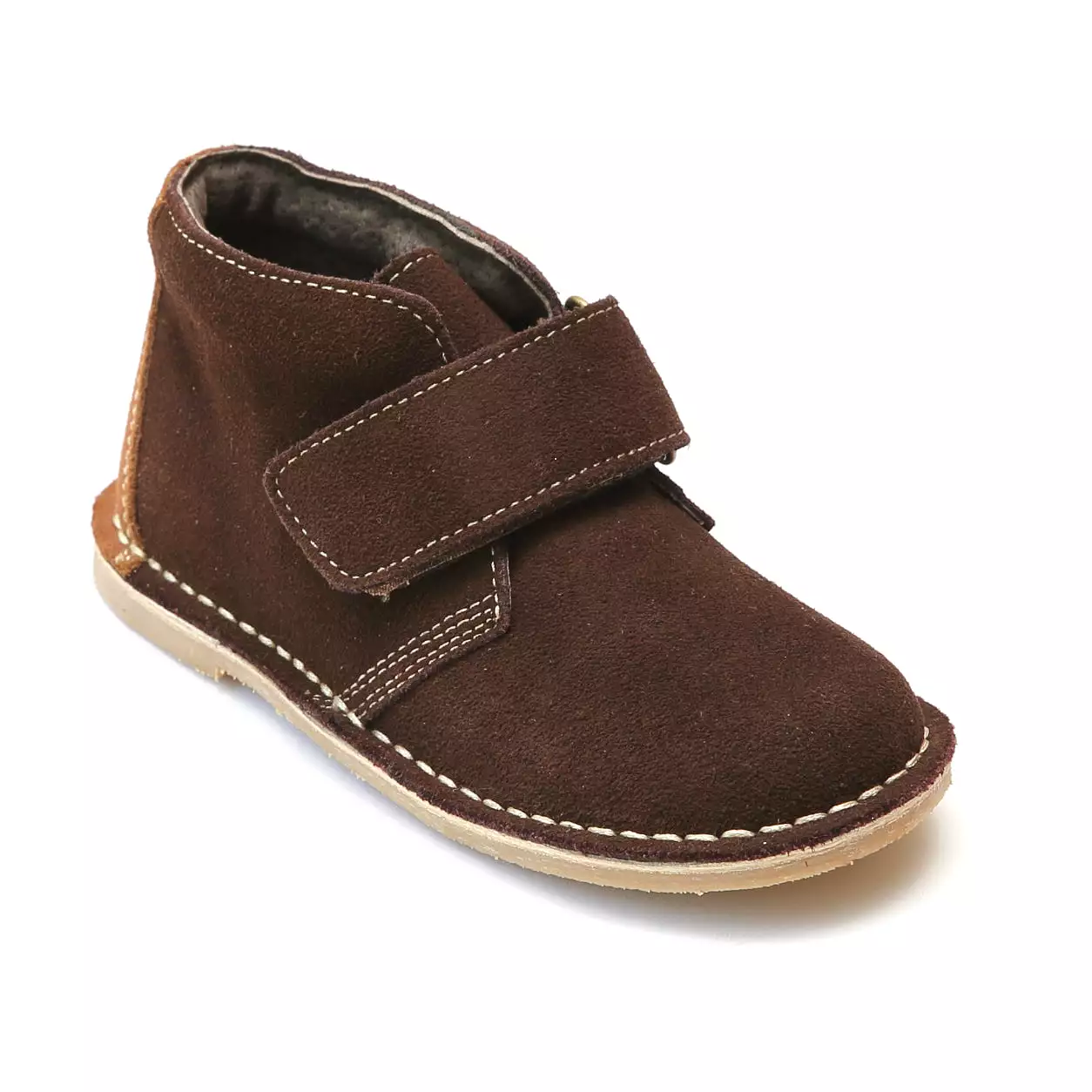 Boys Velcro Strap Desert Boots - L'Amour