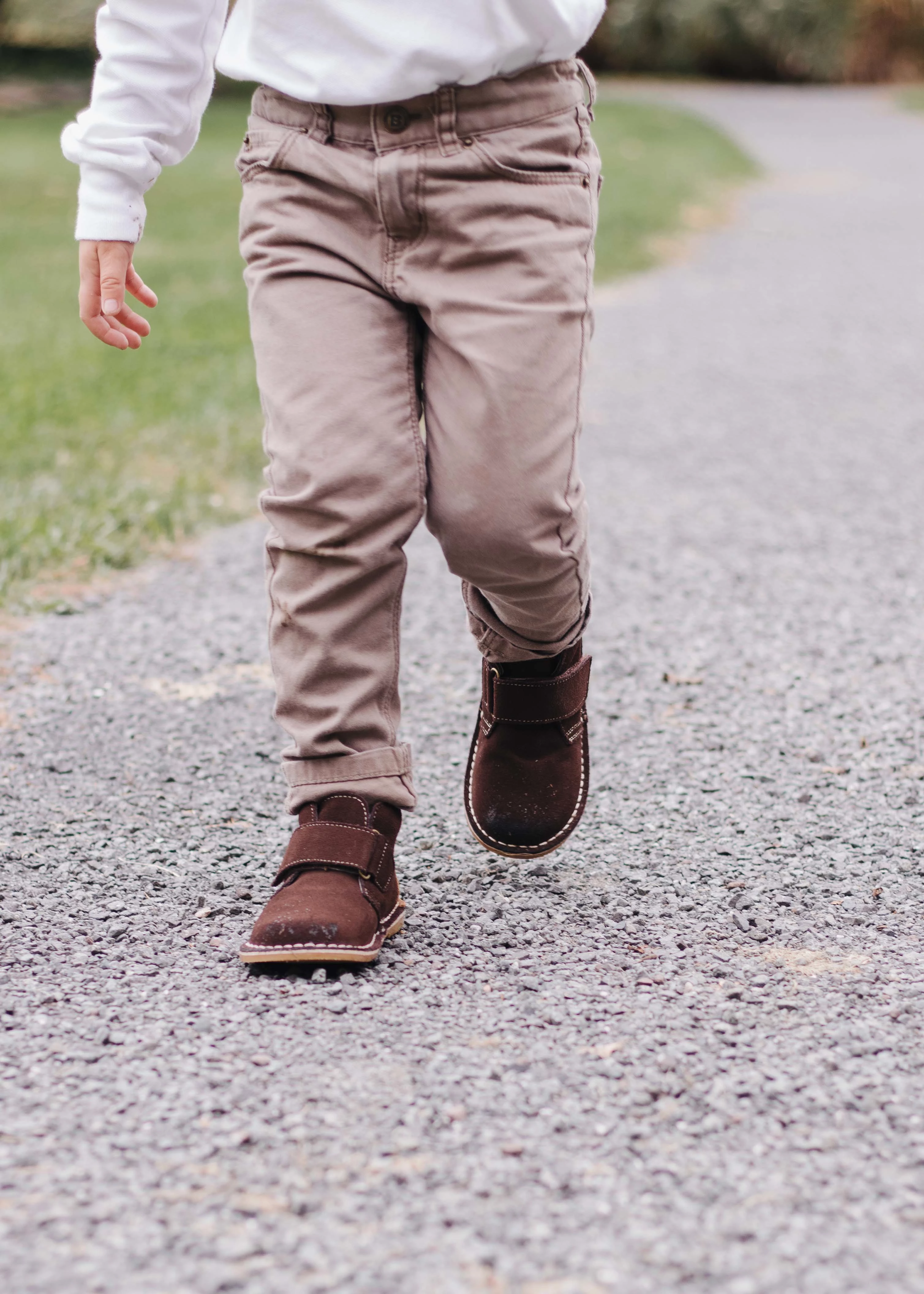 Boys Velcro Strap Desert Boots - L'Amour