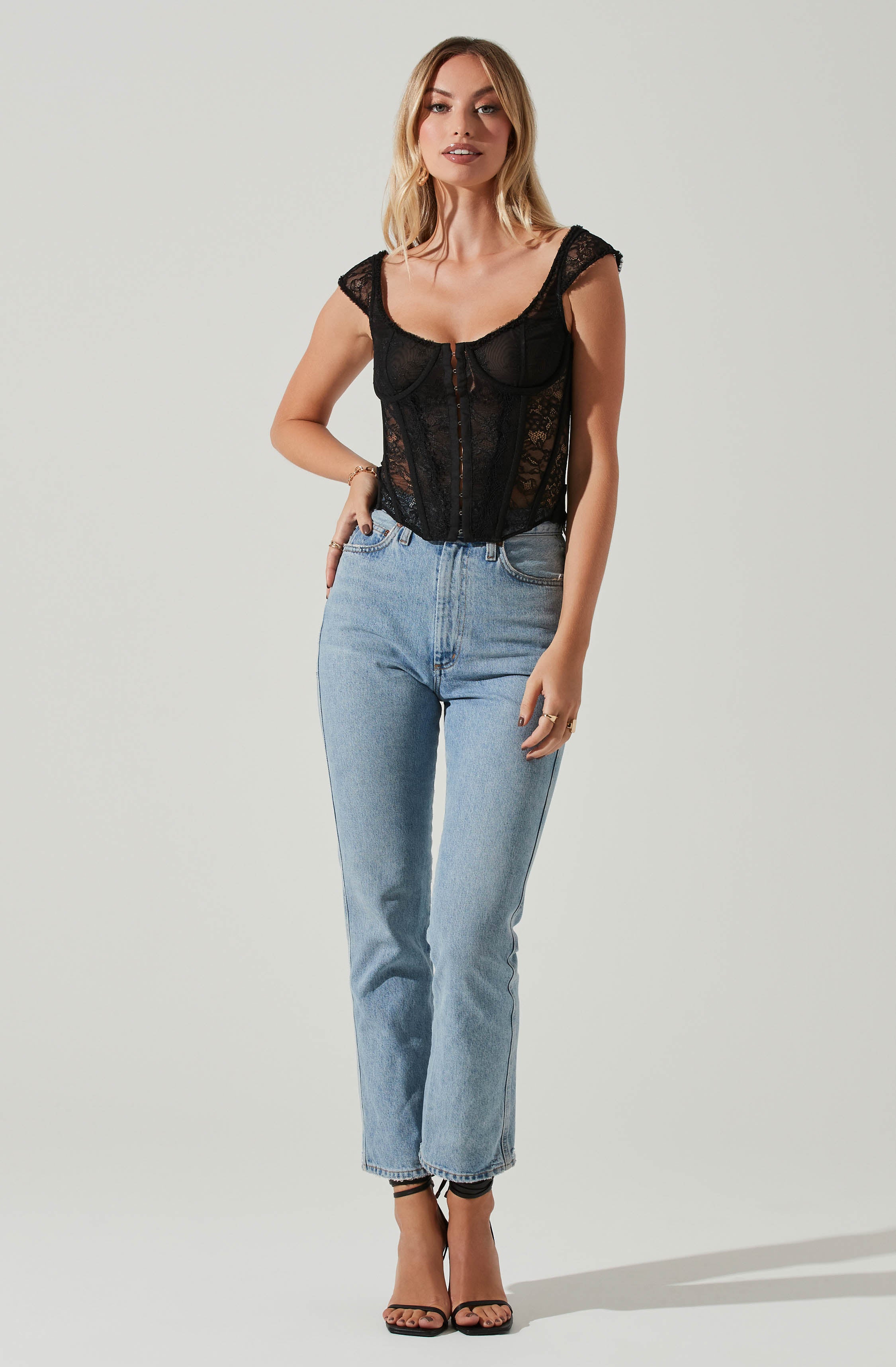 Brooke Lace Corset Blouse.