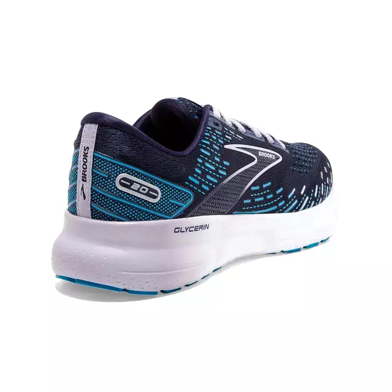 Brooks Glycerin 20 Road Running Shoes Navy Purple.