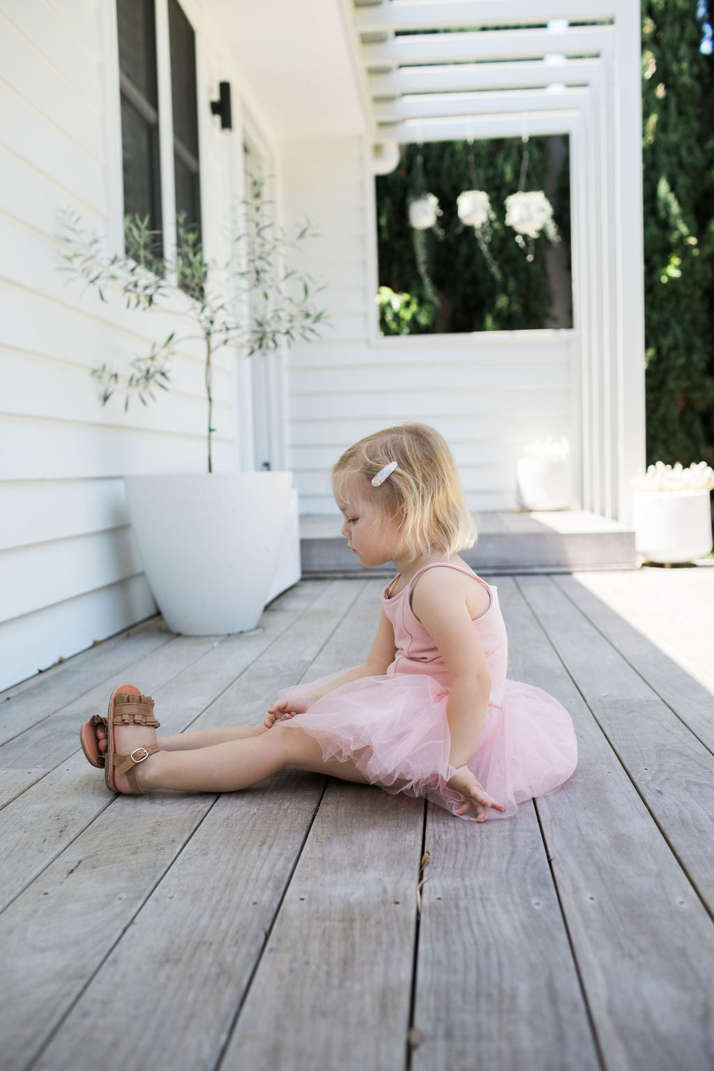 Brown Daphne Girls Sandal