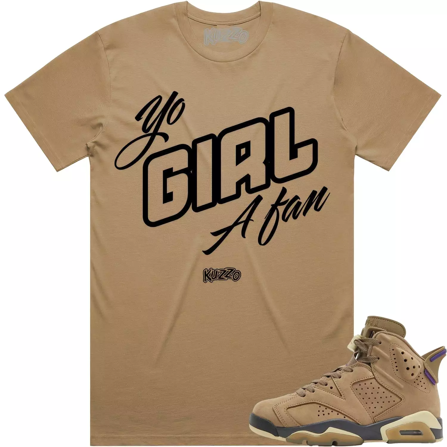 Brown Kelp Sneaker Tees Shirt - Black Ink: Shop Now