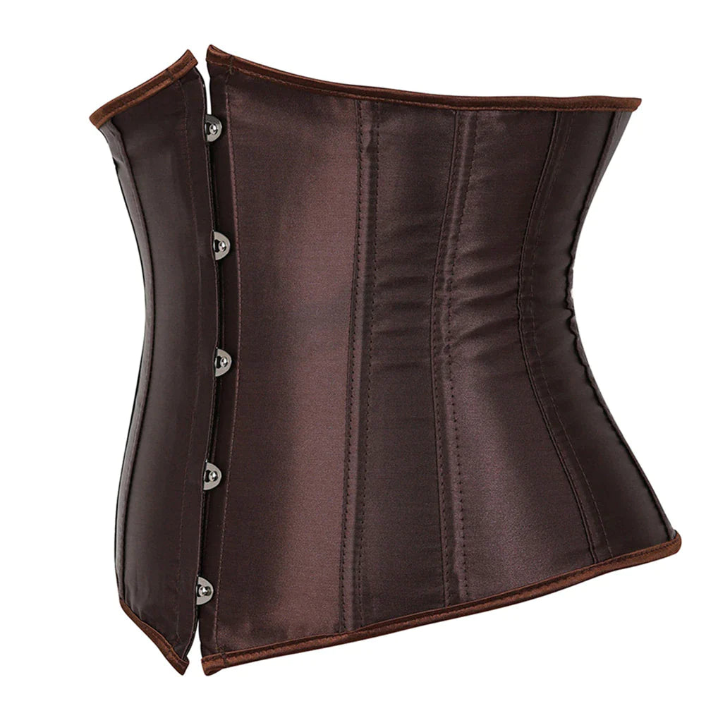 Brown Satin Corset Drag