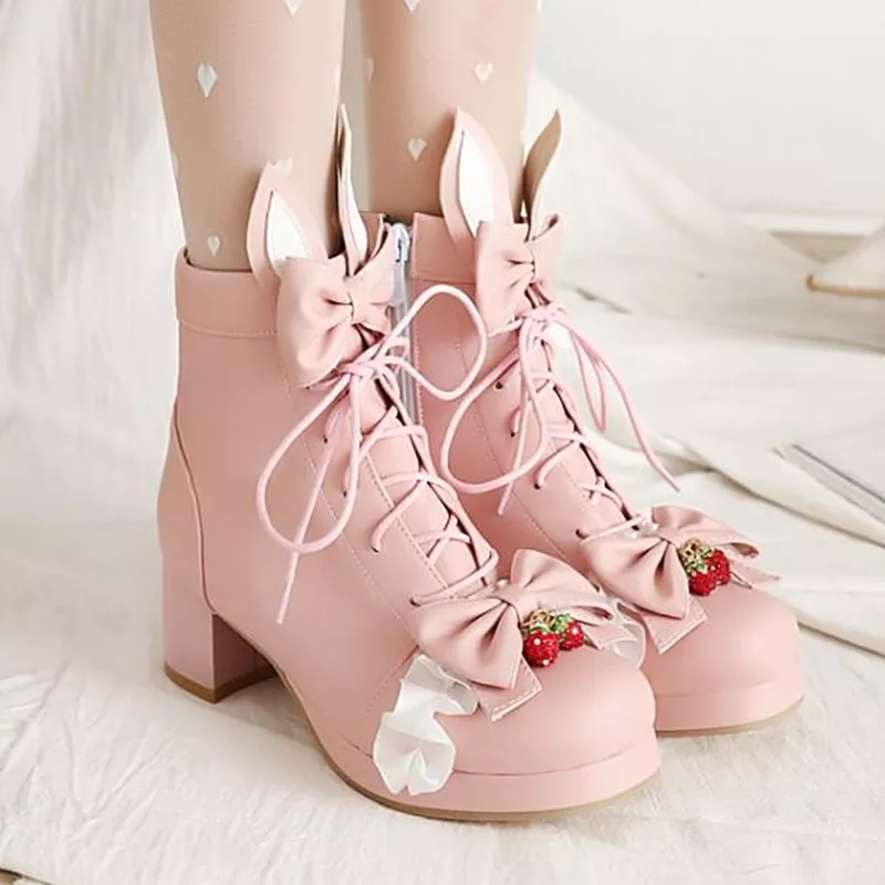 Bunny Lolita Strawberry Boots - AD12698: Google SEO Friendly Result