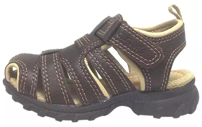 Carter's Boy's Brown Classic Fisherman Sandals by Warner