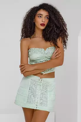 Cherry Lane Corset - Mint Pastel