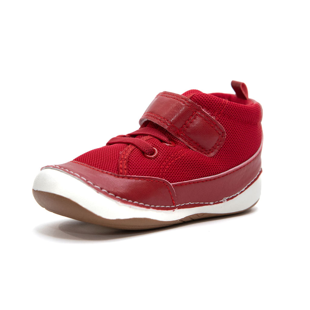 CHICAGO red high-top sneakers for babies and toddlers