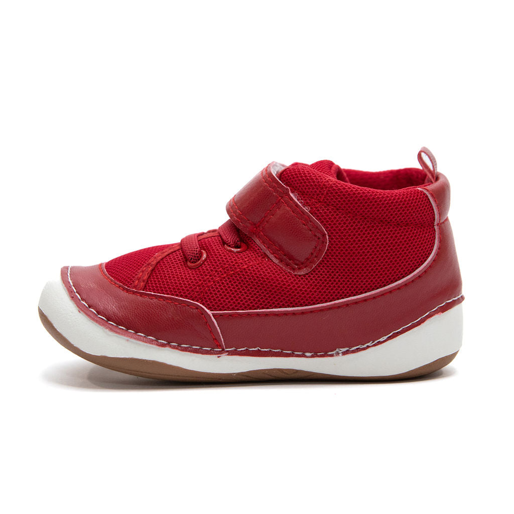 CHICAGO red high-top sneakers for babies and toddlers