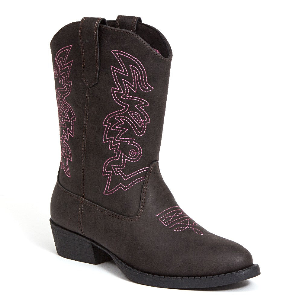 Children's Ranch in Dark Brown/Pink