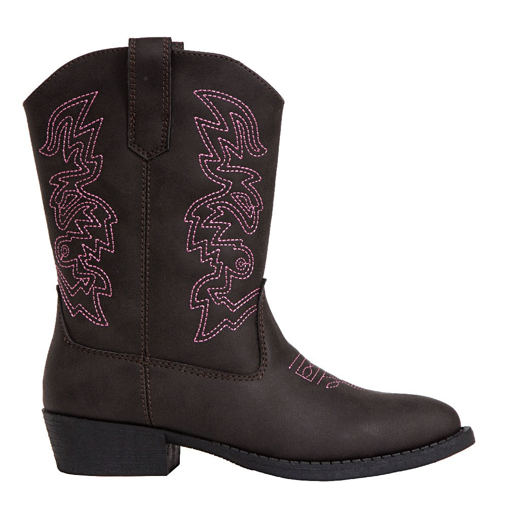 Children's Ranch in Dark Brown/Pink