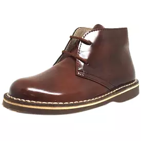 Chupetin 6495 Chestnut Brown Leather Laced Chukka Boot for Boys and Girls