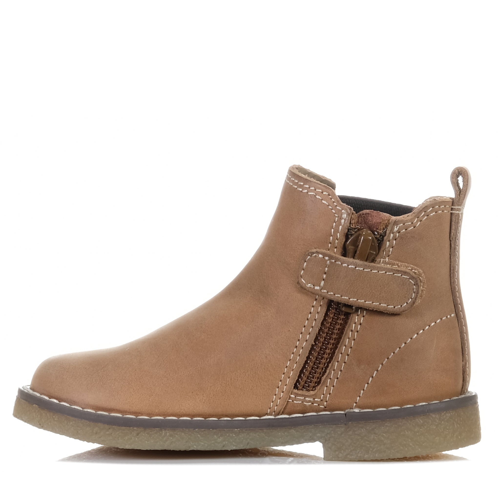 Clarks Tan Waxy Leather Chelsea II Jnr