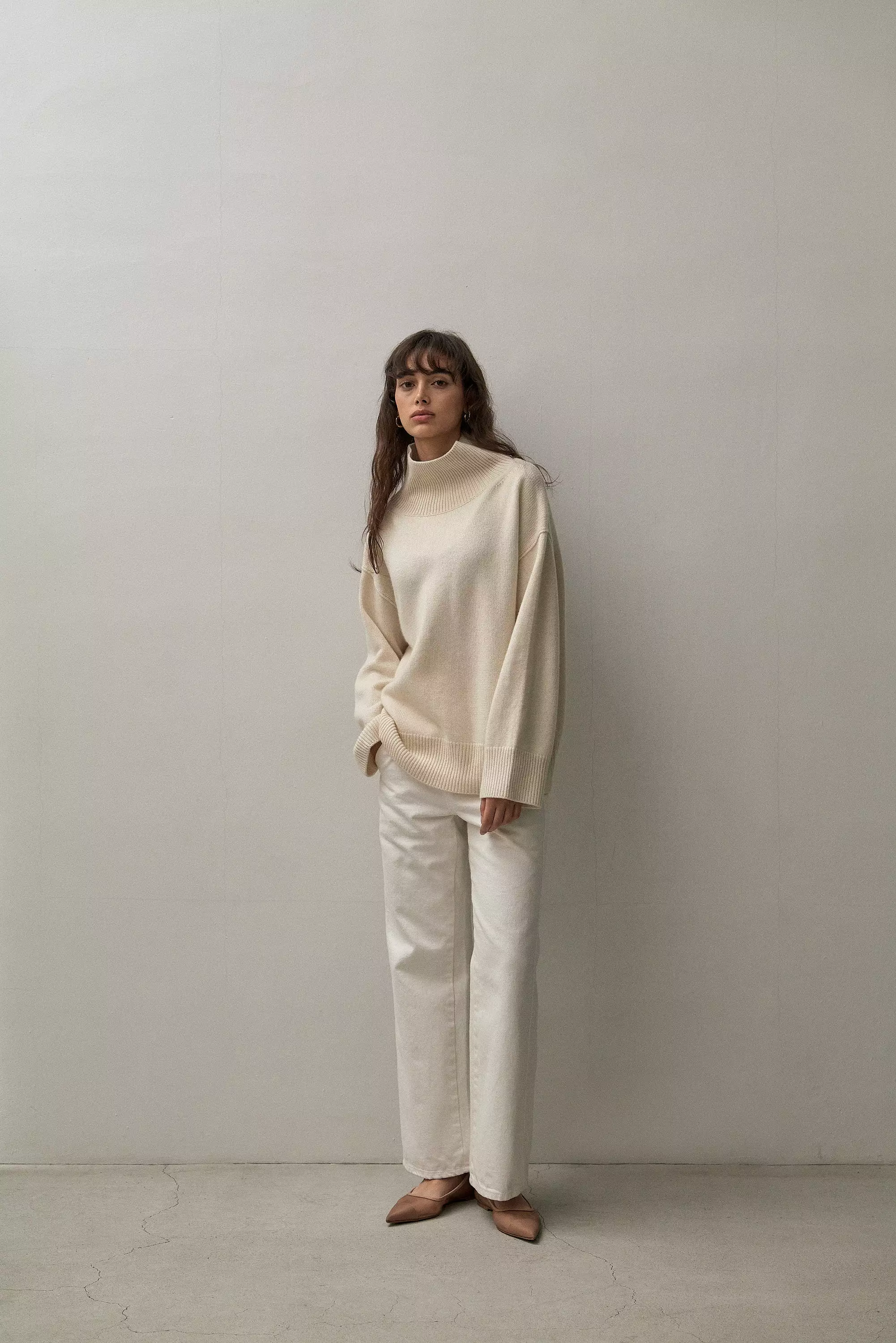 Classic Turtleneck Shirt - Eco White