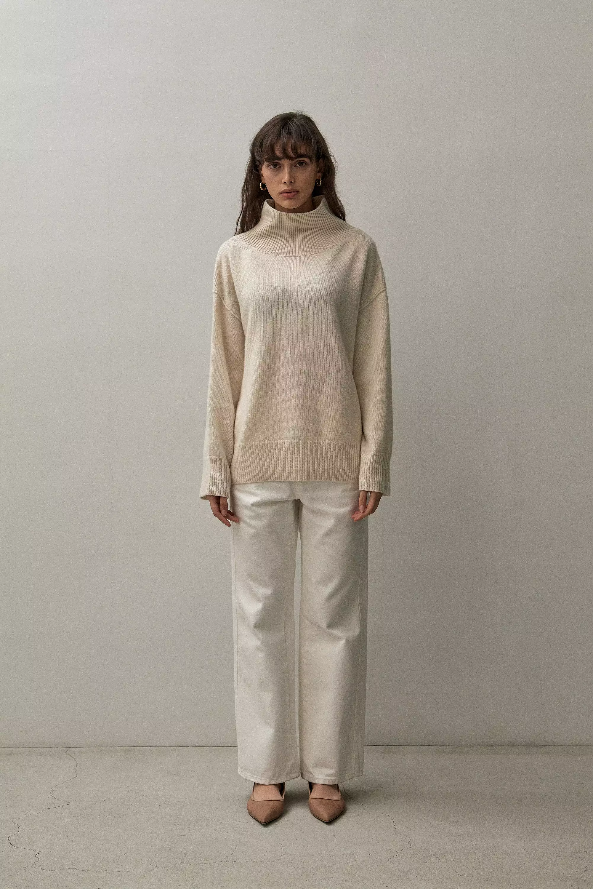 Classic Turtleneck Shirt - Eco White