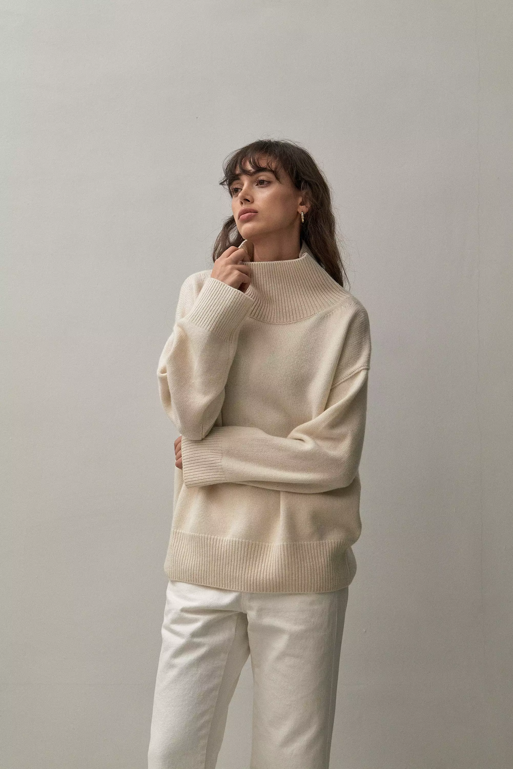 Classic Turtleneck Shirt - Eco White